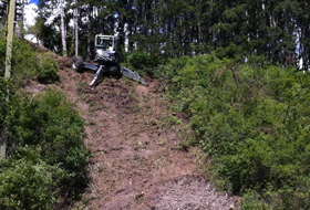 Travaux d'accès difficiles pelle araignée