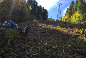 Travaux de broyage pelle araignée