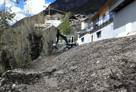 Terrassement pelle araignée