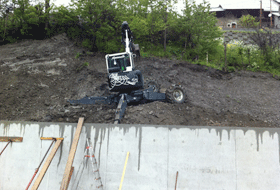 Terrassement pelle araignée